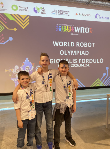Második lett a RoboRockers csapatunk a győri WRO versenyen 